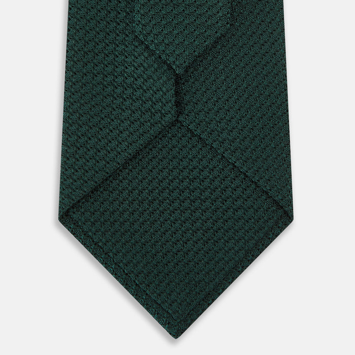 MTIE001-Z10037 TIES 9.5CM, PLAIN, DARK GREEN Image 2