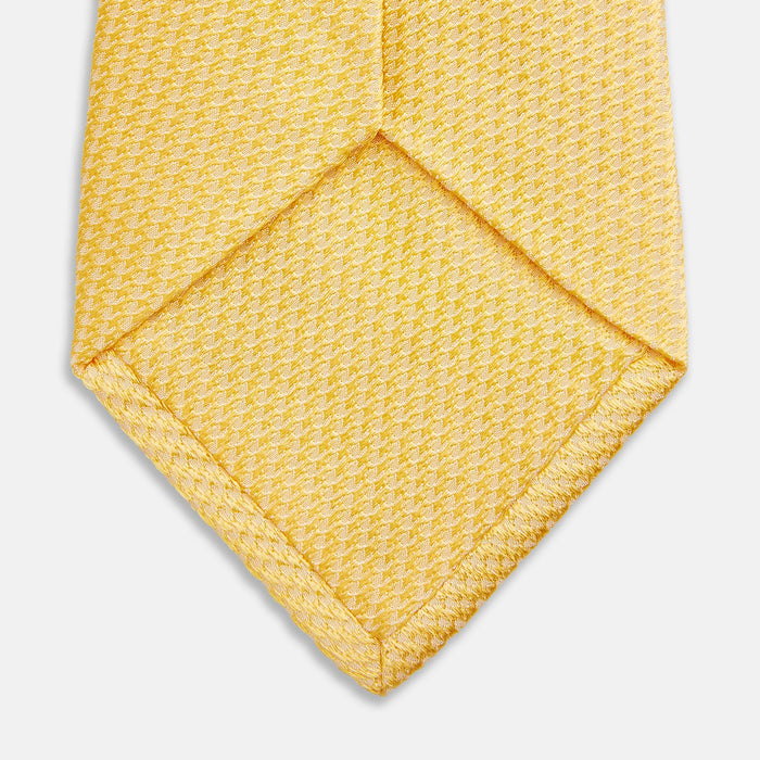 Yellow Lace Silk Tie Image 3
