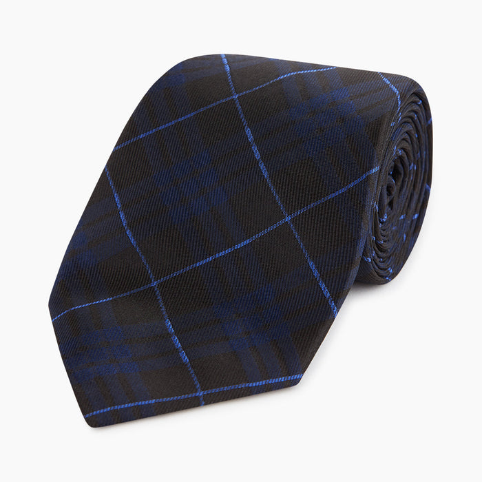 Green Tartan Silk Tie Image 4