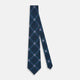 PURPLE AND GREEN CHECKED SILK TIE OS