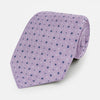 View 1 of product Lilac Geometric Pin-Dot Silk Tie OS