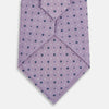 View 3 of product Lilac Geometric Pin-Dot Silk Tie OS