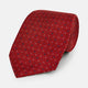 Red Geometric Pin-Dot Silk Tie OS