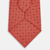 View 3 of product Orange Geometric Pin-Dot Silk Tie OS