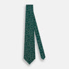 View 2 of product Forest Green Circle Printed Silk Tie OS