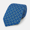 View 1 of product Avio Blue Dotted Roundel Patterned Silk Tie OS