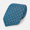 View 1 of product Blue Dotted Roundel Patterned Silk Tie OS