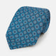 Blue Dotted Roundel Patterned Silk Tie OS