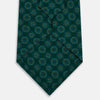 View 3 of product Forest Green Dotted Roundel Patterned Silk Tie OS