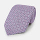 Lilac Dotted Roundel Patterned Silk Tie OS