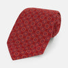 View 1 of product TIES 9.5CM MULTI CIRCLES PRINTED SILK RED OS