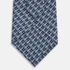 View 3 of product Pale Blue Hatched-Rectangle Neats Silk Tie OS