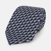 View 1 of product Ash Hatched Mosaic Printed Silk Tie OS