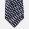 View 3 of product Ash Hatched Mosaic Printed Silk Tie OS