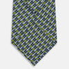 View 3 of product Chartreuse Hatched Mosaic Printed Silk Tie OS
