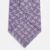 View 3 of product TIES 9.5CM FLORAL JIGSAW PRINTED SILK LILAC OS