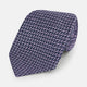 TIES 9.5CM LOZENGE PATTERNED PRINTED SILK PURPLE OS