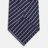 View 3 of product Lilac Beaded Ticking Stripe Silk Tie OS