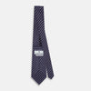 View 4 of product Lilac Beaded Ticking Stripe Silk Tie OS
