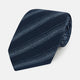 TIES 9.5CM DOT STRIPE PRINTED SILK NAVY OS