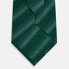 View 3 of product TIES 9.5CM DOT STRIPE PRINTED SILK FOREST GREEN OS