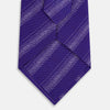 View 3 of product TIES 9.5CM DOT STRIPE PRINTED SILK PURPLE OS