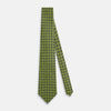 View 2 of product Lime Green Hatched Mosaic Printed Silk Tie OS