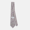 View 4 of product Ash and Lilac Medallion Bar Printed Silk Tie OS