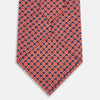 View 3 of product Tulip Red and Blue Rosette Medallion Printed Slik Tie OS