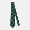 View 2 of product Forest Green Houndstooth Check Printed Silk Tie OS