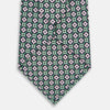 View 3 of product Kelly Green and Pink Abstract Quatrefoil Foulard Printed Silk Tie OS