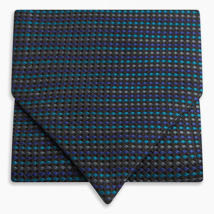 Navy Multi Silk Cravat Image 4