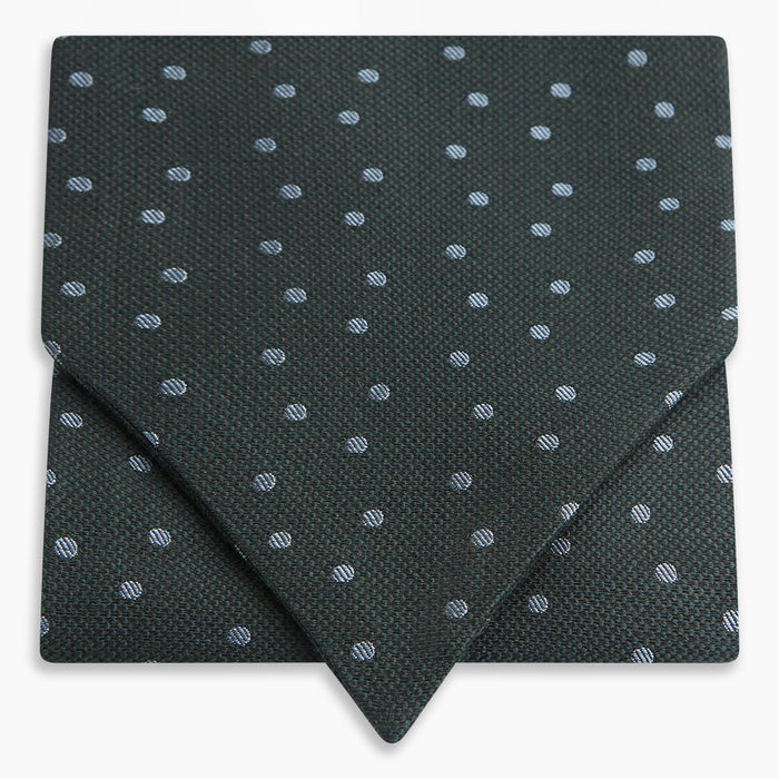 Pale Blue and Green Micro Dot Cravat Image 4