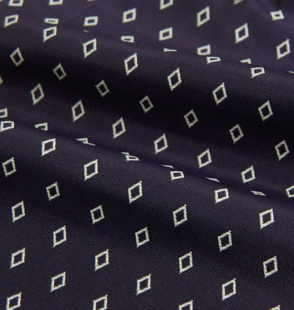 Blue Diamond Silk Cravat Image 3