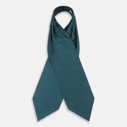 Turquoise Micro Hexagon Cravat Image 1