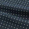 View 4 of product The Turnbull & Asser Navy Micro Dot Silk Cravat is a classic men's accessory, featuring subtle white polka dots—a sophisticated touch that pairs perfectly with a navy pocket square for timeless formal style.