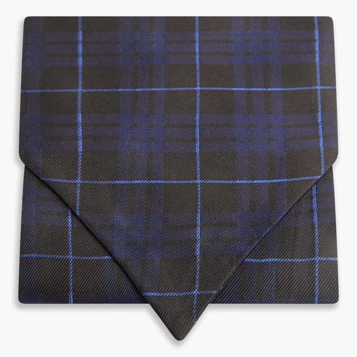 Green Tartan Silk Cravat Image 4