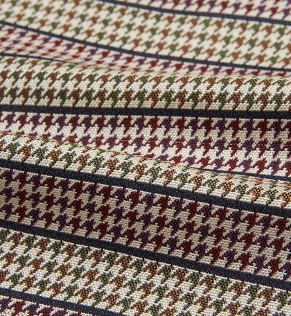 Brown Puppytooth Silk Cravat Image 3