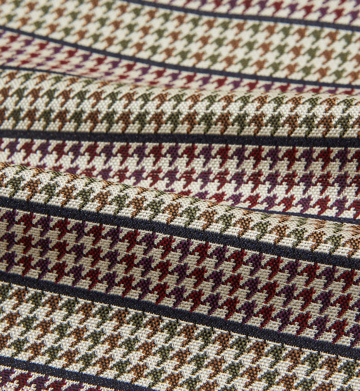 Brown Puppytooth Silk Cravat Image 3