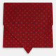 TIES ASCOTS CIRCLES DOTS PRNTED SILK RED OS