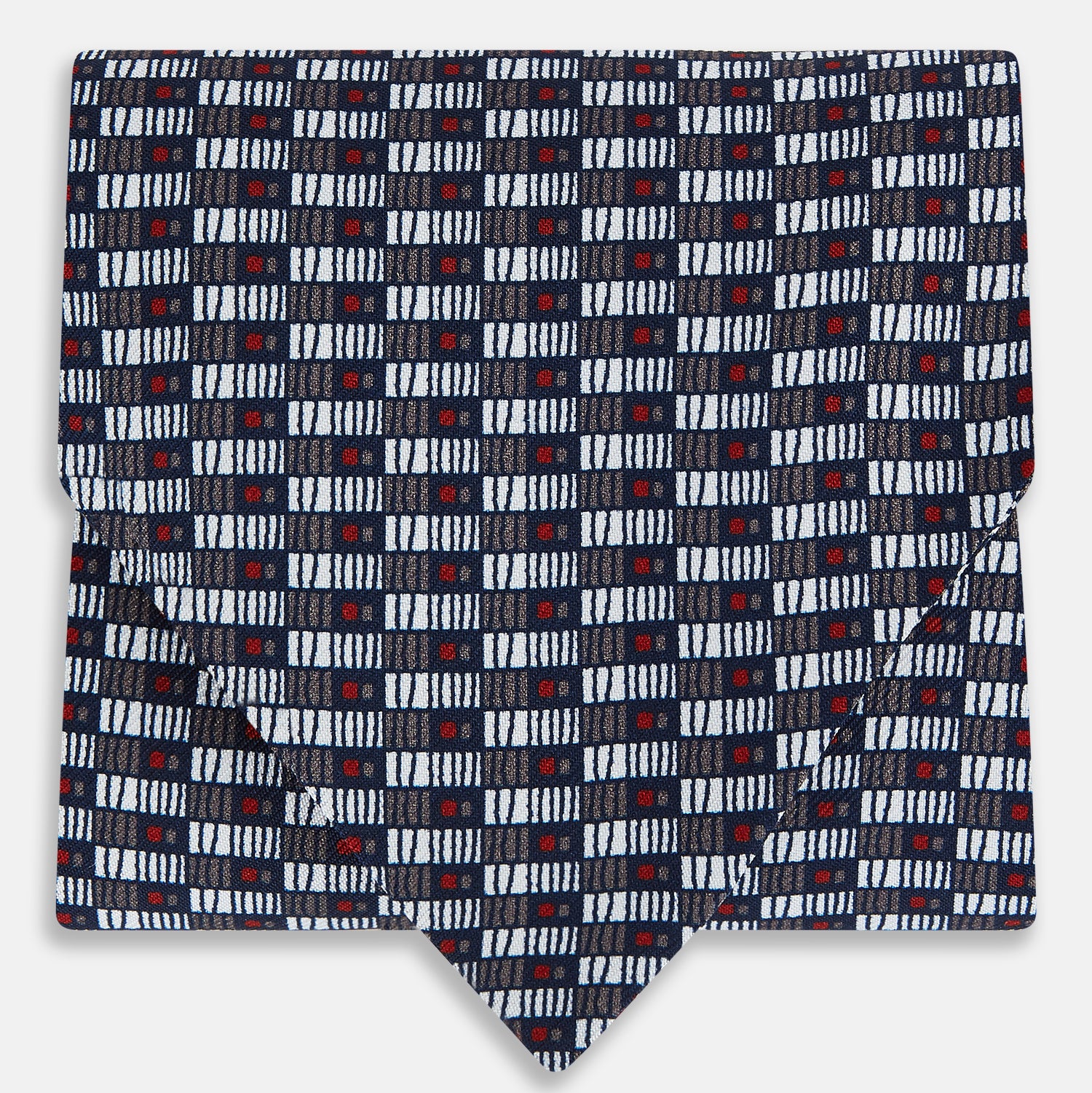 View 1 of product TIES ASCOTS GEO RECTANGLES PRINTED SILK ASH OS