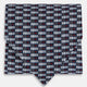 TIES ASCOTS GEO RECTANGLES PRINTED SILK ASH OS