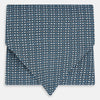 View 1 of product TIES ASCOTS MICRO SQUARED PRINTED SILK BLUE OS