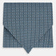 TIES ASCOTS MICRO SQUARED PRINTED SILK BLUE OS