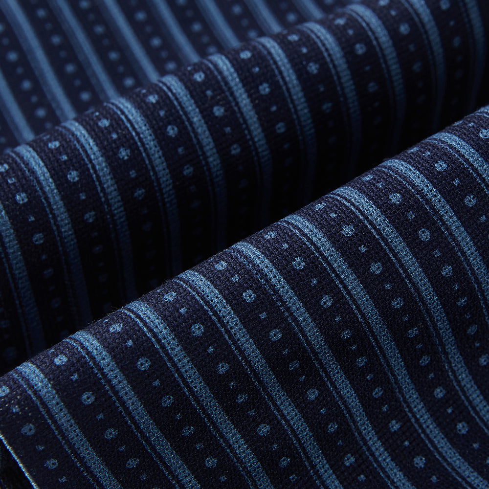 TIES ASCOTS STR AND DOT PRINTED SILK CHARCOAL OS