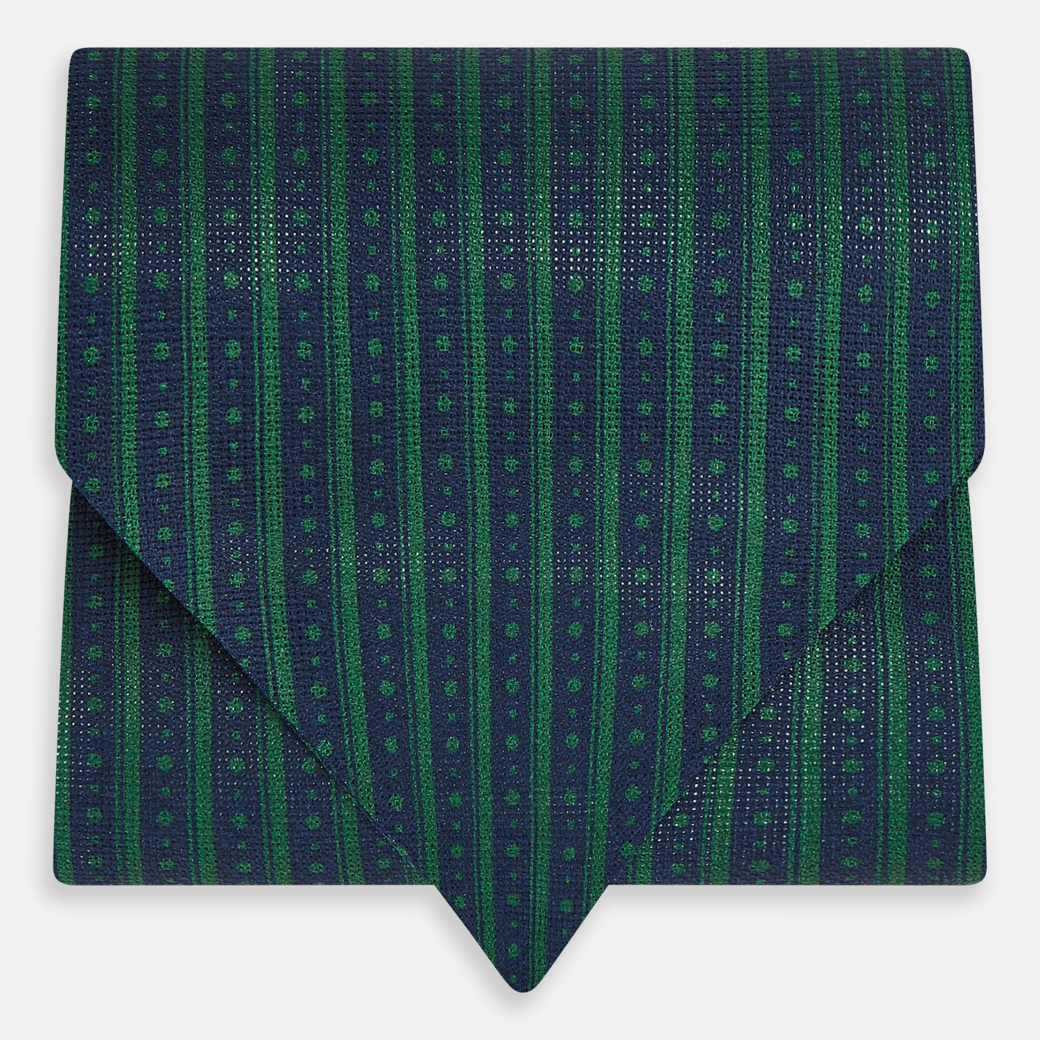 View 1 of product TIES ASCOTS STR AND DOT PRINTED SILK FOREST GREEN OS