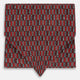 TIES ASCOTS GEOMETRIC RECTANGLES PRINTED SILK RED OS