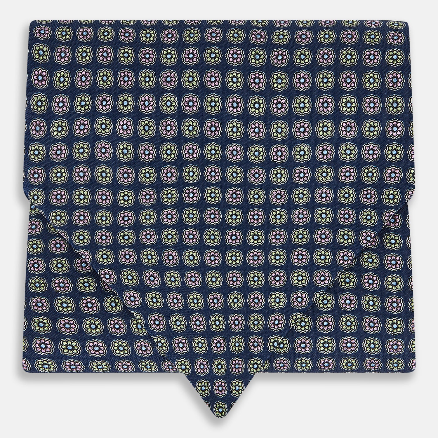 View 1 of product TIES ASCOTS FLOWER PRINTED SILK SUPER DARK NAVY OS