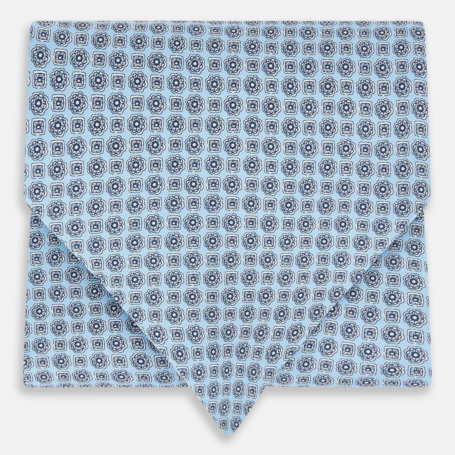 View 1 of product TIES ASCOTS MICRO GEOMETRIC FLORAL PRNTD SILK BLUE OS