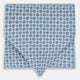 TIES ASCOTS MICRO GEOMETRIC FLORAL PRNTD SILK BLUE OS